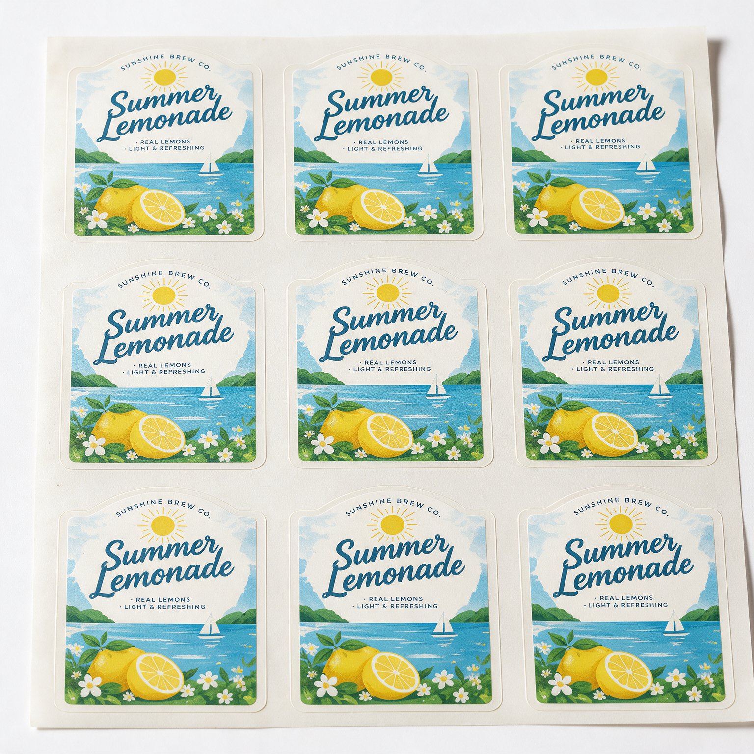 Waterproof sticker sheet layout printing Singapore - Siang Heng Printing Services Singapore