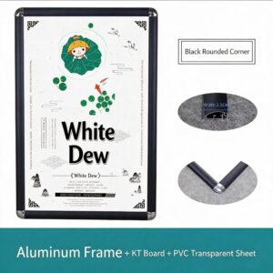 Black aluminium snap frame poster display - aluminium snap frame printing Singapore - Siang Heng Printing Services Singapore