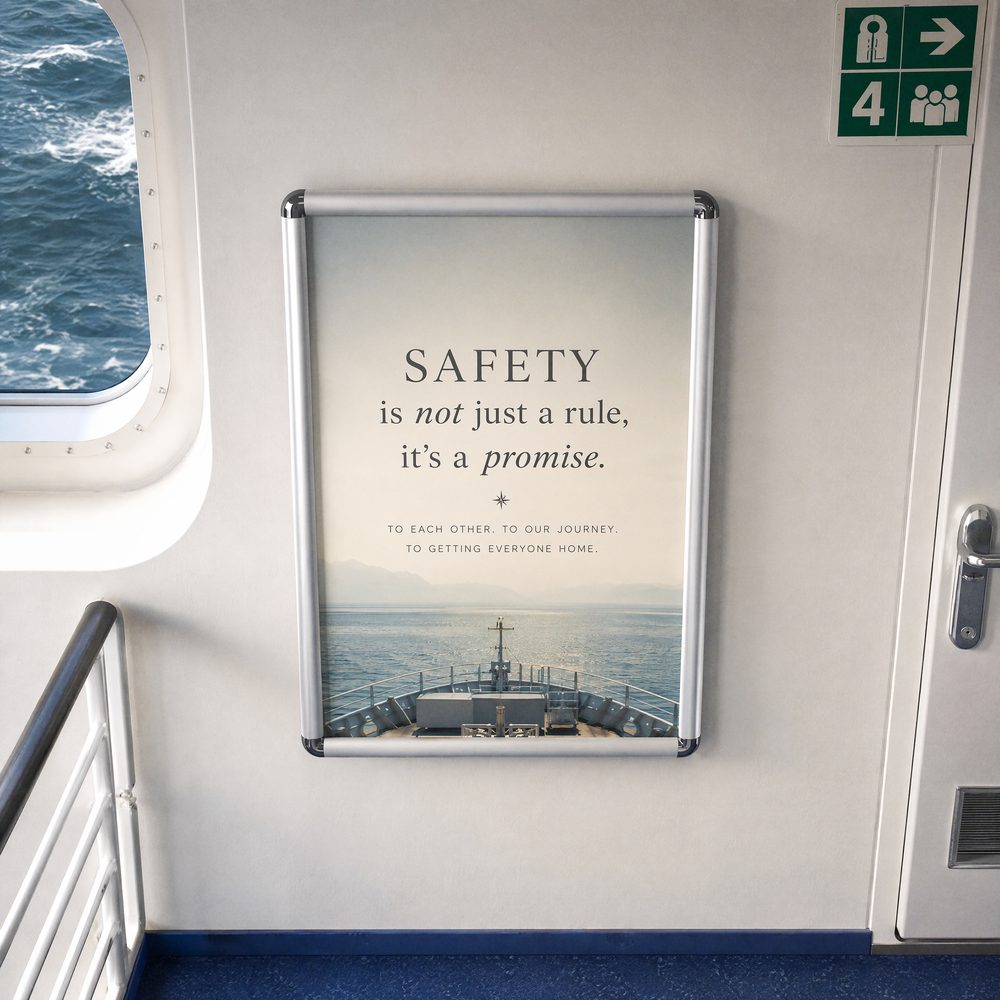 Silver aluminium snap frame signage poster display - aluminium snap frame printing Singapore - Siang Heng Printing Services Singapore