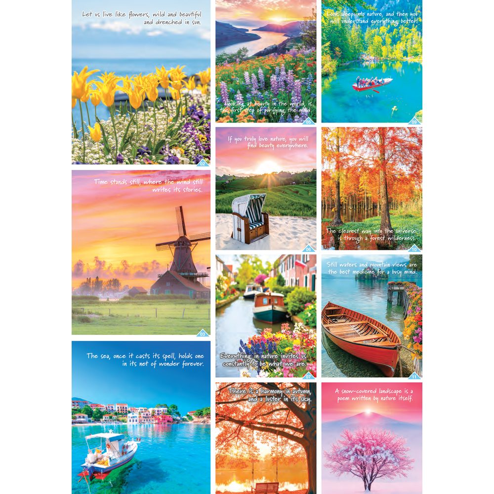 Poetry in Nature 31302 desk calendar printing Singapore - monthly photos by Siang Heng