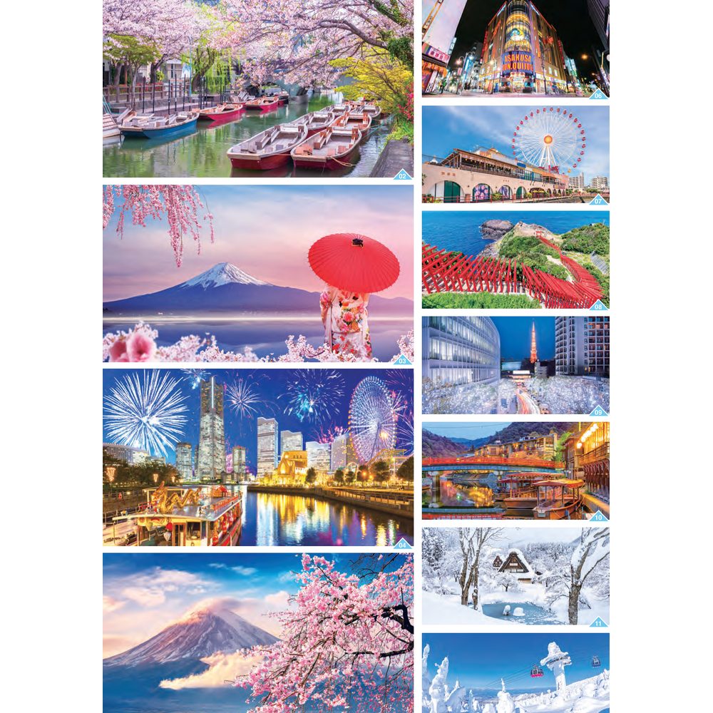 Unique Japan 7305 desk calendar printing Singapore - monthly photos by Siang Heng