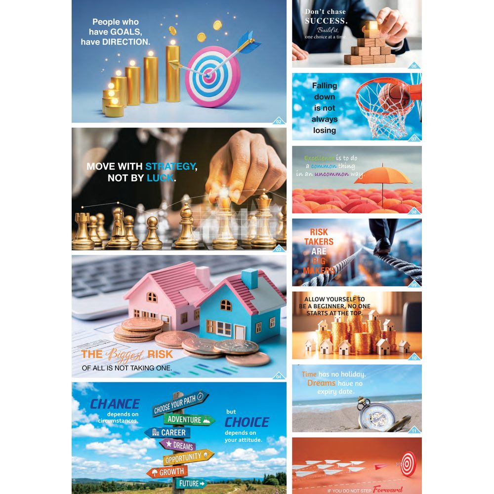 Motivation for Success 7306 desk calendar printing Singapore - monthly photos by Siang Heng