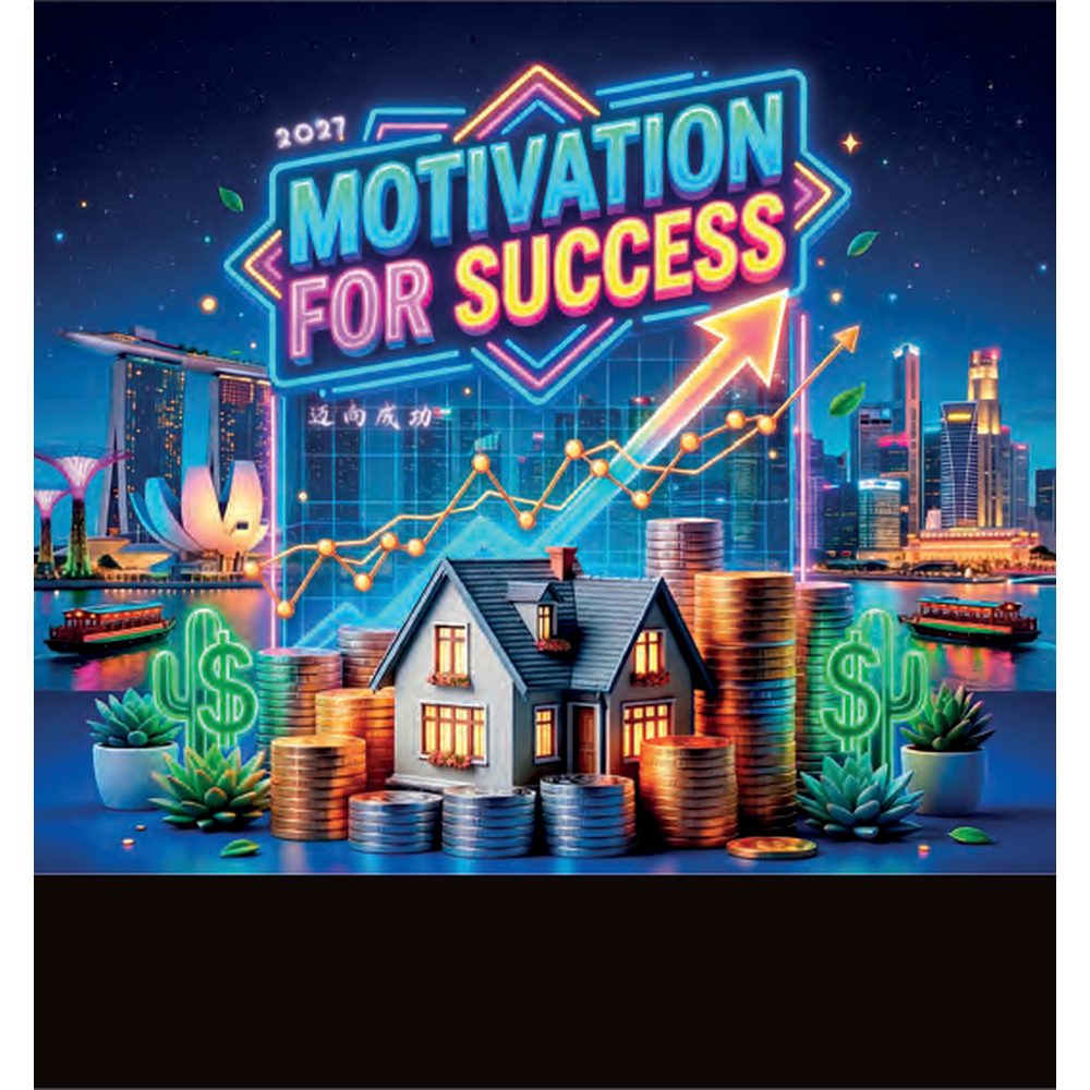Motivation for Success 7306 desk calendar printing Singapore - cover by Siang Heng