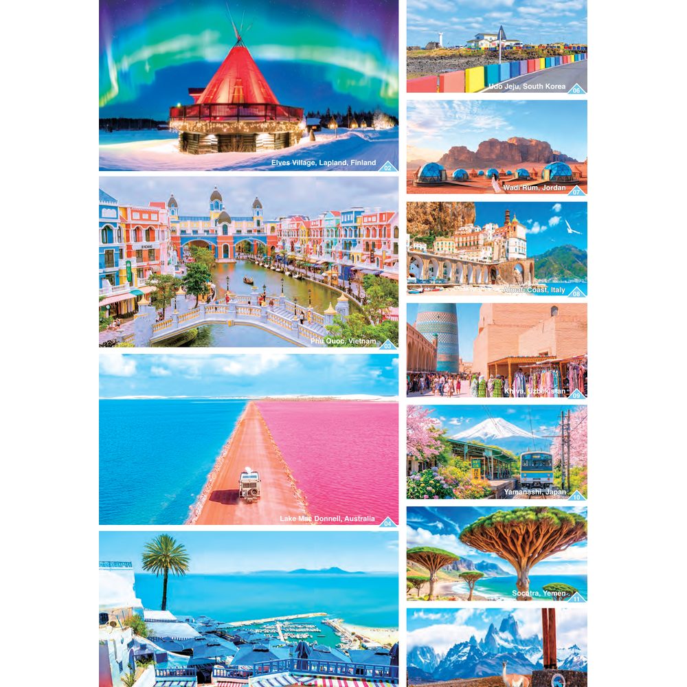 Travel 7307 desk calendar printing Singapore - monthly photos by Siang Heng