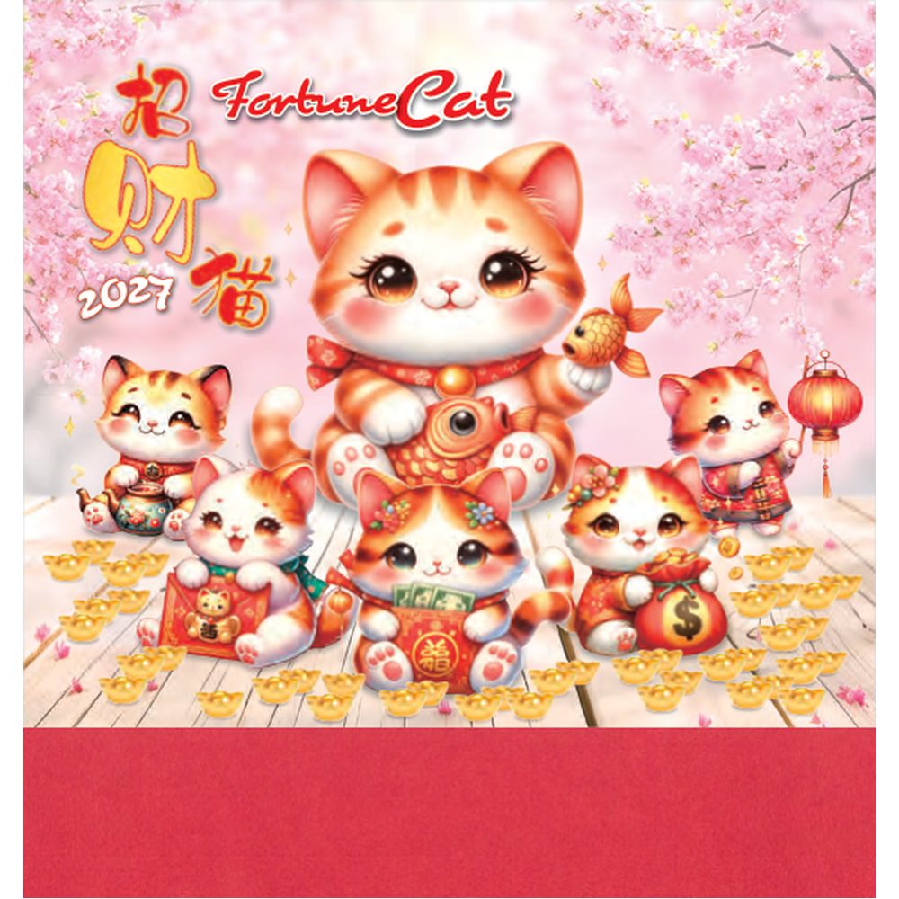 Fortune Cat 7319 desk calendar printing Singapore - cover by Siang Heng