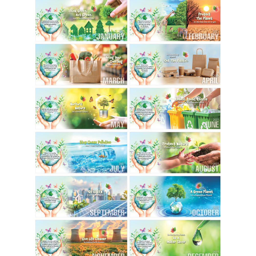 EcoWorld 7321 desk calendar printing Singapore - monthly photos by Siang Heng