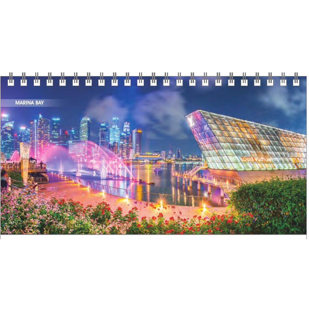 Sparkling Singapore Memo MB2601 desk calendar printing Singapore - monthly photos by Siang Heng
